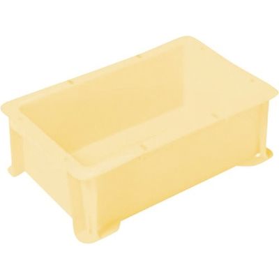 三菱ケミカル ヒシ S型コンテナ パステルイエロー 有効内寸229×132×85mm PAS-3B-PY 1個 368-9350（直送品）