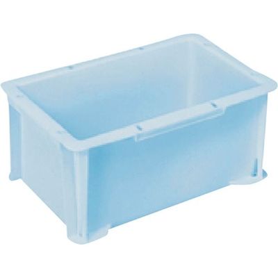 三菱ケミカル ヒシ S型コンテナ パステルブルー 有効内寸229×132×122mm PAS-4-PB 1個 368-9337（直送品）