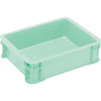 三菱ケミカル ヒシ S型コンテナ パステルグリーン 有効内寸312×237×83mm PAS-6-GN 1個 368-9355（直送品）