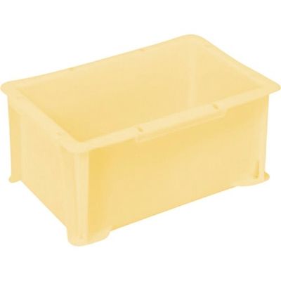 三菱ケミカルインフラテック ヒシ S型コンテナ パステルイエロー 有効内寸229×132×122mm PAS-4-PY 1個（直送品）
