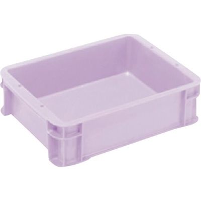 三菱ケミカル ヒシ S型コンテナ パステルパープル有効内寸312×237×83mm PAS-6-PA 1個 368-9351（直送品）