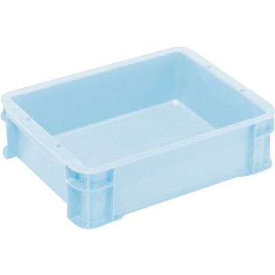三菱ケミカル ヒシ S型コンテナ パステルブルー 有効内寸312×237×83mm PAS-6-PB 1個 368-9358（直送品）