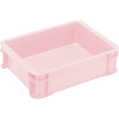 三菱ケミカル ヒシ S型コンテナ パステルピンク 有効内寸312×237×83mm PAS-6-PN 1個 368-9340（直送品）