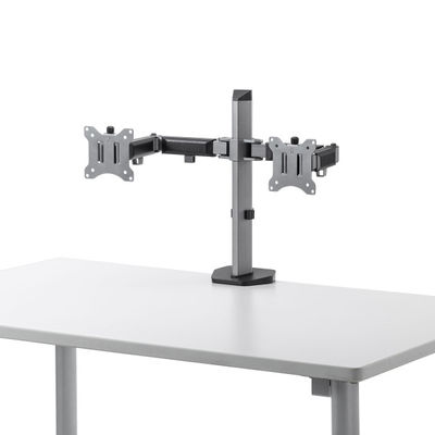 モニターアーム 2画面 デュアル 32インチまで 左右上下対応 360度回転 水平 CR-LA2002 1台 サンワサプライ（直送品）