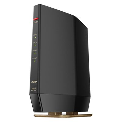 バッファロー 無線LAN親機 Wi-Fi 6 11ax Wi-Fiルーター 4803+1147Mbps 4+4アンテナ ブラック（直送品）