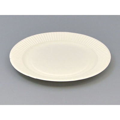 ペーパーウェア 紙皿 プレートスタンダード 業務用 No.7 00086787 2400枚（100枚×24）（直送品）