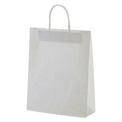 福助工業 紙袋 紙手提袋 ラッピーバッグNo.2 晒無地 0120316 1袋(50個)（直送品）