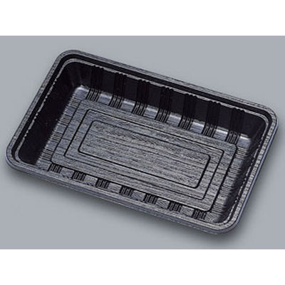 福助工業 弁当容器 LC新 LC-508黒 0576123 1袋(50個)（直送品）