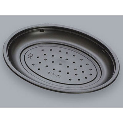 福助工業 惣菜容器 フルレンジTR-170H 黒 本体 0582840 1袋(50個)（直送品）