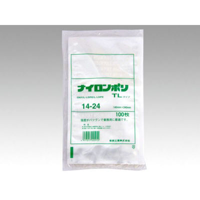 福助工業 真空袋 ナイロンポリ TLタイプ 14-24 0702307 1袋(100個)（直送品）