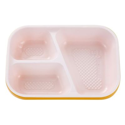 タカギ産業  弁当容器 B-401 [本体]イエロー10 [蓋]透明・ピュアフレンドA 1021499 100枚(10枚×10)（直送品）