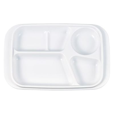 タカギ産業  弁当容器 SP-001 [本体]白 [蓋]透明・無地 1053399 100枚(10枚×10)（直送品）