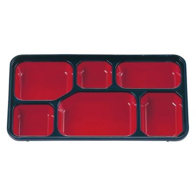 タカギ産業  弁当容器 BW-400 [本体]紺・内赤01 [蓋]紺・ダイコン 1112399 100枚(10枚×10)（直送品）