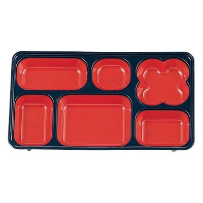 タカギ産業  弁当容器 BW-460 [本体]黒・内赤40 [蓋]透明・落花生 1114299 100枚(10枚×10)（直送品）