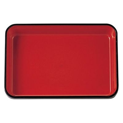 タカギ産業  弁当容器 BW-580 [本体]紺・内赤40 [蓋]透明・やまぶき 1119099 100枚(10枚×10)（直送品）