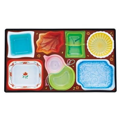 タカギ産業  弁当容器 PR-28 [本体]黒・内A [蓋]黒・無地 盛蓋 1158299 100枚(10枚×10)（直送品）