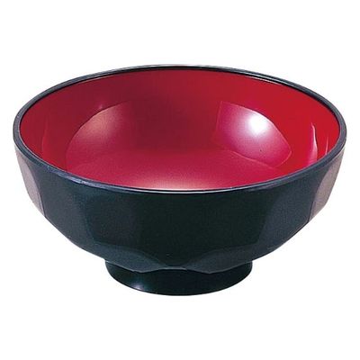 タカギ産業  汁椀 SW-121 黒・内ワイン 1400202 100枚(10枚×10)（直送品）