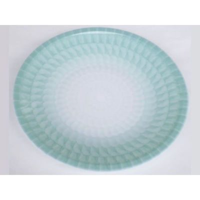 ニシキ 刺身・鮮魚容器 D-22 青白磁  2100225300 300枚(25枚×12)（直送品）