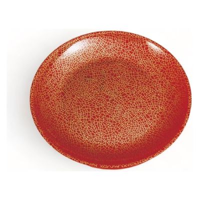 ニシキ 刺身・鮮魚容器 D-35 赤石目ゴールド  2100356050 120枚(10枚×12)（直送品）