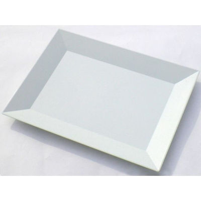 ニシキ 寿司容器 角皿(極小)白磁  2131650300 320枚(20枚×16)（直送品）