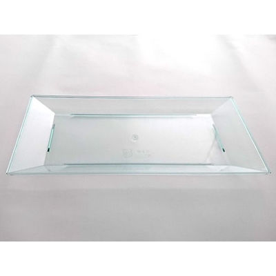 ニシキ 寿司容器 角皿(L)エメラルドグリーン  2131831650 320枚(20枚×16)（直送品）