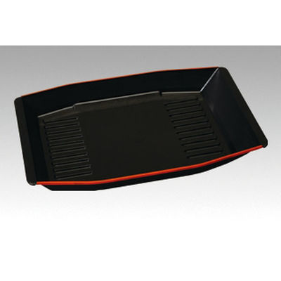 ニシキ 刺身・鮮魚容器 玄海舟 中 赤フチ  2320802050 100枚(10枚×10)（直送品）