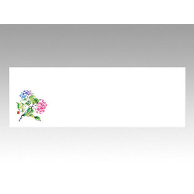 カミイソ産商 テーブルマット おてもとマット上質-3112 あじさい 70703112 1袋(100枚)（直送品）