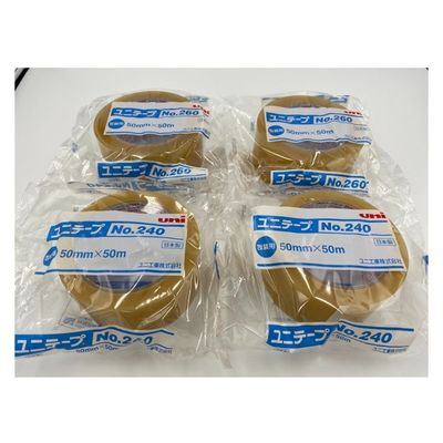 ユニ工業 OPPテープ ユニテープNo.260 50mm×50m 透明 85μ C-61 50点（直送品）