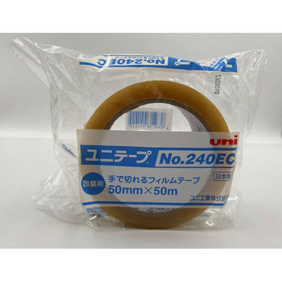 ユニ工業 OPPテープ ユニテープNo.240EC 50mm×50m 透明 C-31 50点（直送品）