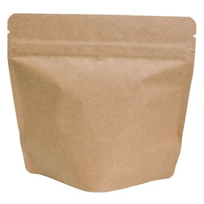 コーヒー用袋 COT-841N アルミスタンドチャック袋100g 茶クラフトV無 500枚(50枚×10)（直送品）