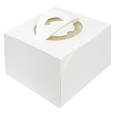 ヤマニパッケージ  ケーキ箱 エコデコ150F 6号 不織布ポケット付 DE-80F 100箱(10箱×10)（直送品）