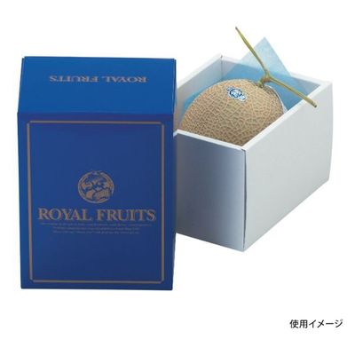 ヤマニパッケージ 青果用贈答箱 メロン1ヶ入ブルーロイヤル L-2065 50箱（10箱×5）（直送品）