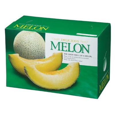 ヤマニパッケージ 青果用贈答箱 デリシャスメロン2ヶ入 L-2112 100箱（10箱×10）（直送品）