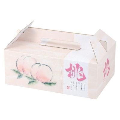 ヤマニパッケージ  青果用贈答箱 L-2284 桃果手提6ヶ入 L-2284 100箱(20箱×5)（直送品）