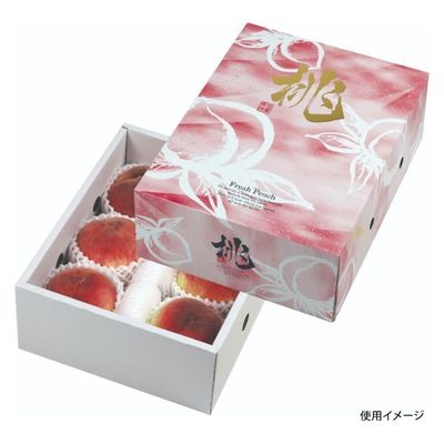 ヤマニパッケージ 青果用贈答箱 桃だより2K L-2295 50箱（1箱×50）（直送品）