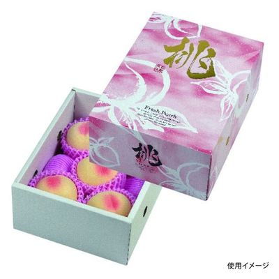 ヤマニパッケージ 青果用贈答箱 桃だより1.5K L-2456 50箱（10箱×5）（直送品）