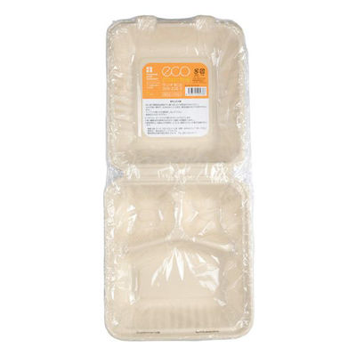 パックスタイル バガス容器 BBランチ 200-220-3(5枚入) 00678160 1袋(1個)（直送品）