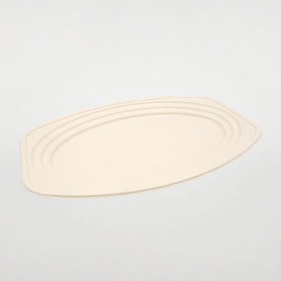 パックスタイル バガス容器 BBオードブル 小判2 ラミ 654442 1袋(10個)（直送品）