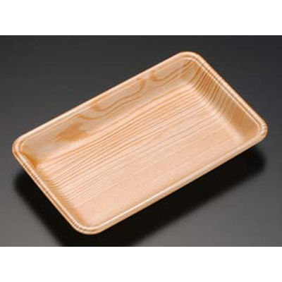 リスパック トレー J-25-15T 美人杉 FLFG497 1袋(100個)（直送品）