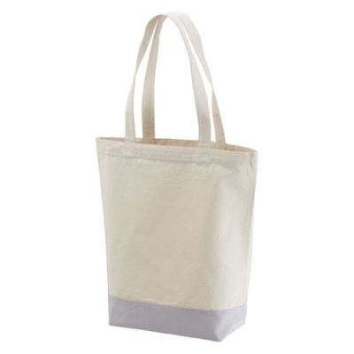 United Athle 1460-01 キャンバストートバッグ ナチュラル・ライトグレー M 14600135204 1袋(1個)（直送品）