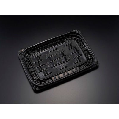 リスパック 惣菜容器 バイオデリカ キープ330BA K-黒 RHIK581 1袋(50個)（直送品）