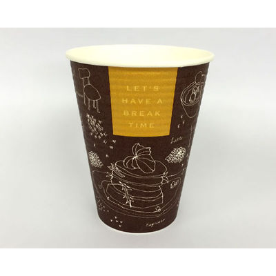 東罐興業 紙コップ 断熱コップ SMP-340E-2 ブレイクタイム 31-245-603 1袋(50個)（直送品）