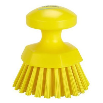 ヴァイカン ブラシ ハンドブラシ(丸)イエロー 38856 1個（直送品）