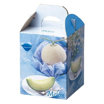 ヤマニパッケージ 青果用贈答箱 ブリリアントブルーメロン1ヶ入 L-456 100箱（10箱×10）（直送品）