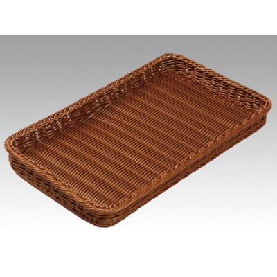 トーダイ 樹脂バスケット BB-4025-BRベーカリーバスケット 薄型25型 ブラウン 010B25BR 1袋(1個)（直送品）