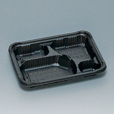 福助工業 弁当容器 憩い RP-2-2H 黒 E 本体 0740721 1袋(50個)（直送品）