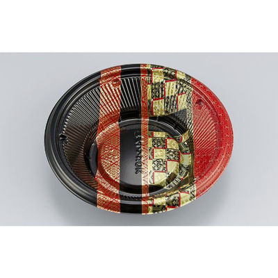 シーピー化成 どんぶり容器 BF丸丼18L 越後赤本体 0145218043735 1袋(50個)（直送品）