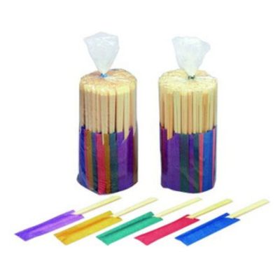 アオトプラス 割箸 竹天削入 AH-5色ミックス 199261 1袋(100個)（直送品）