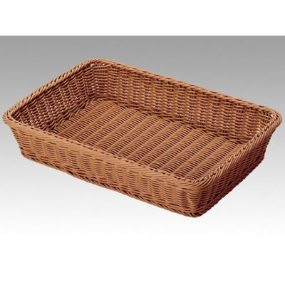 トーダイ 樹脂バスケット VB-906-BRフードバスケット 6枚取 L ブラウン 01090606 1袋(1個)（直送品）