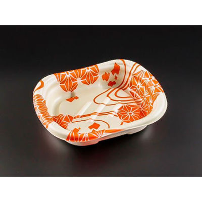 リスパック 惣菜容器 ホット ほんわか 16-13B あさいと朱 RLFH242 1袋(50個)（直送品）